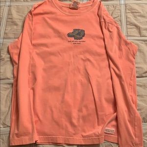 long sleeve orange shirt